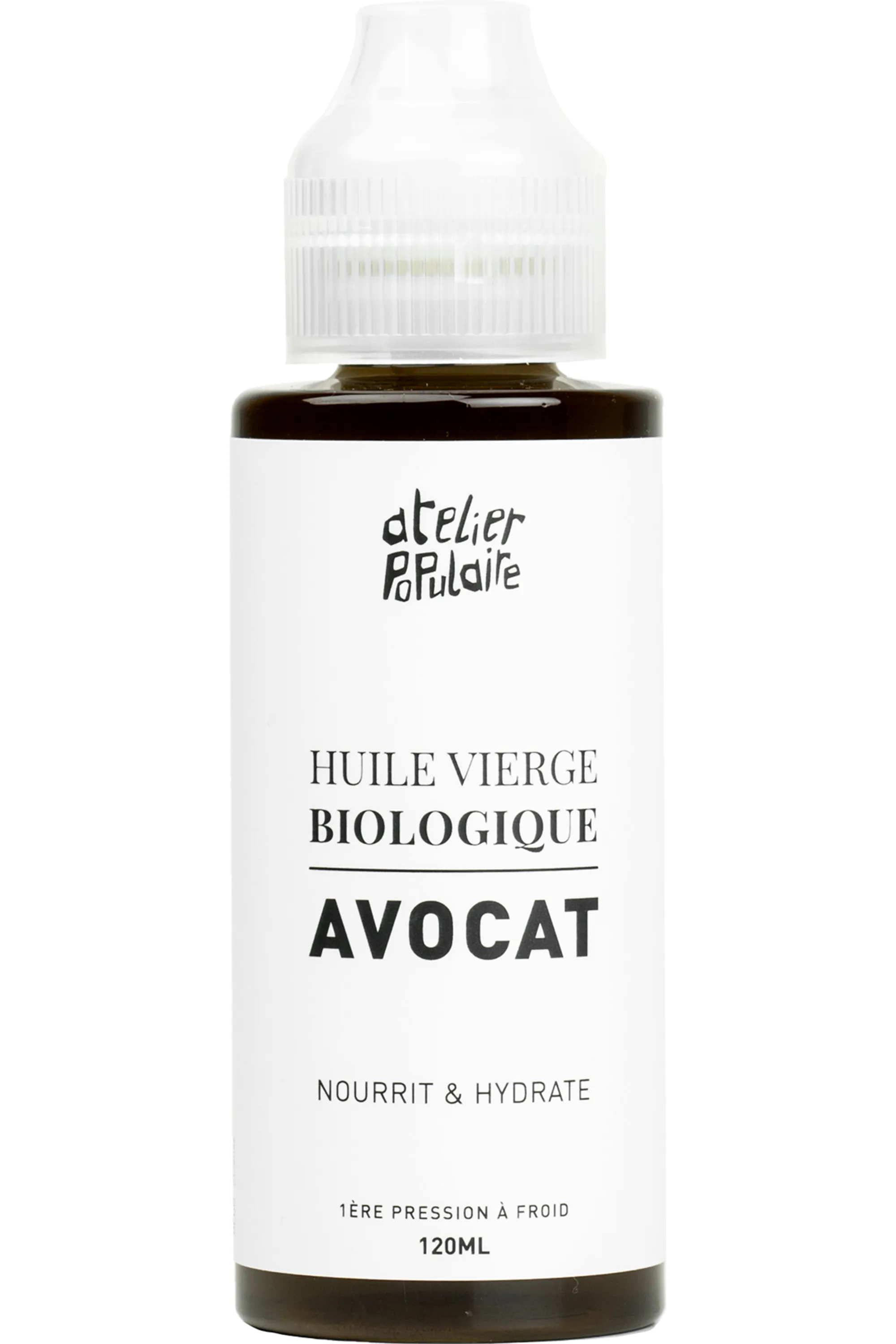 Atelier Populaire Huile vierge d’avocat bio-120 ml