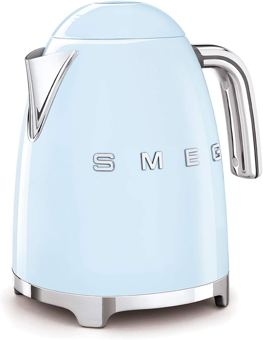 Smeg, Bouilloire Électrique KLF03PGEU 1,7 L, Filtre Anticalcaire Lavable, Arrêt Automatique de Sécurité, Indicateur de Niveau d'Eau, Base Antidérapante, Range Cordon, Puissance 2400W, Vert d'Eau