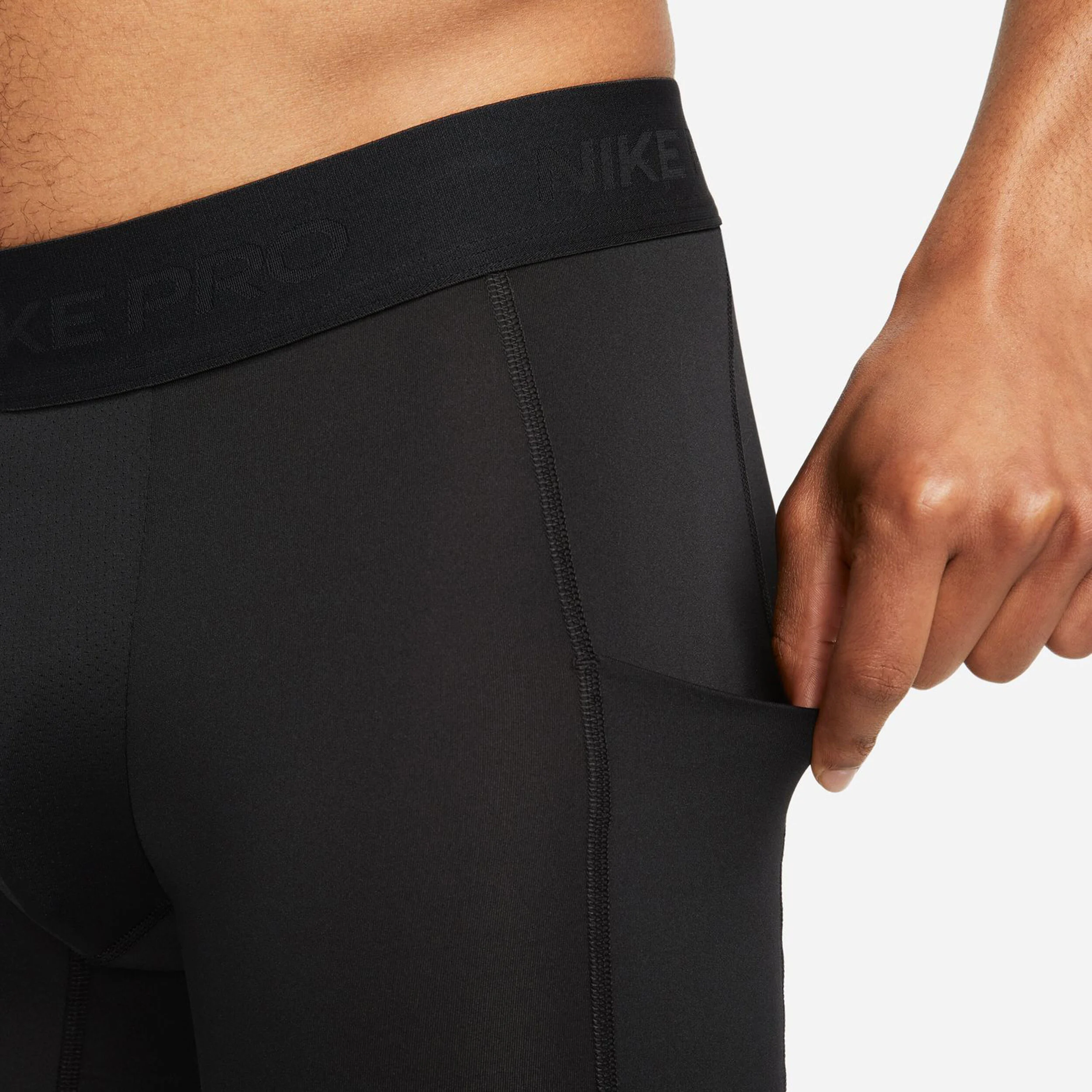 Nike Dri-Fit Pro Fitness Short Collant Tight Hommes - Noir