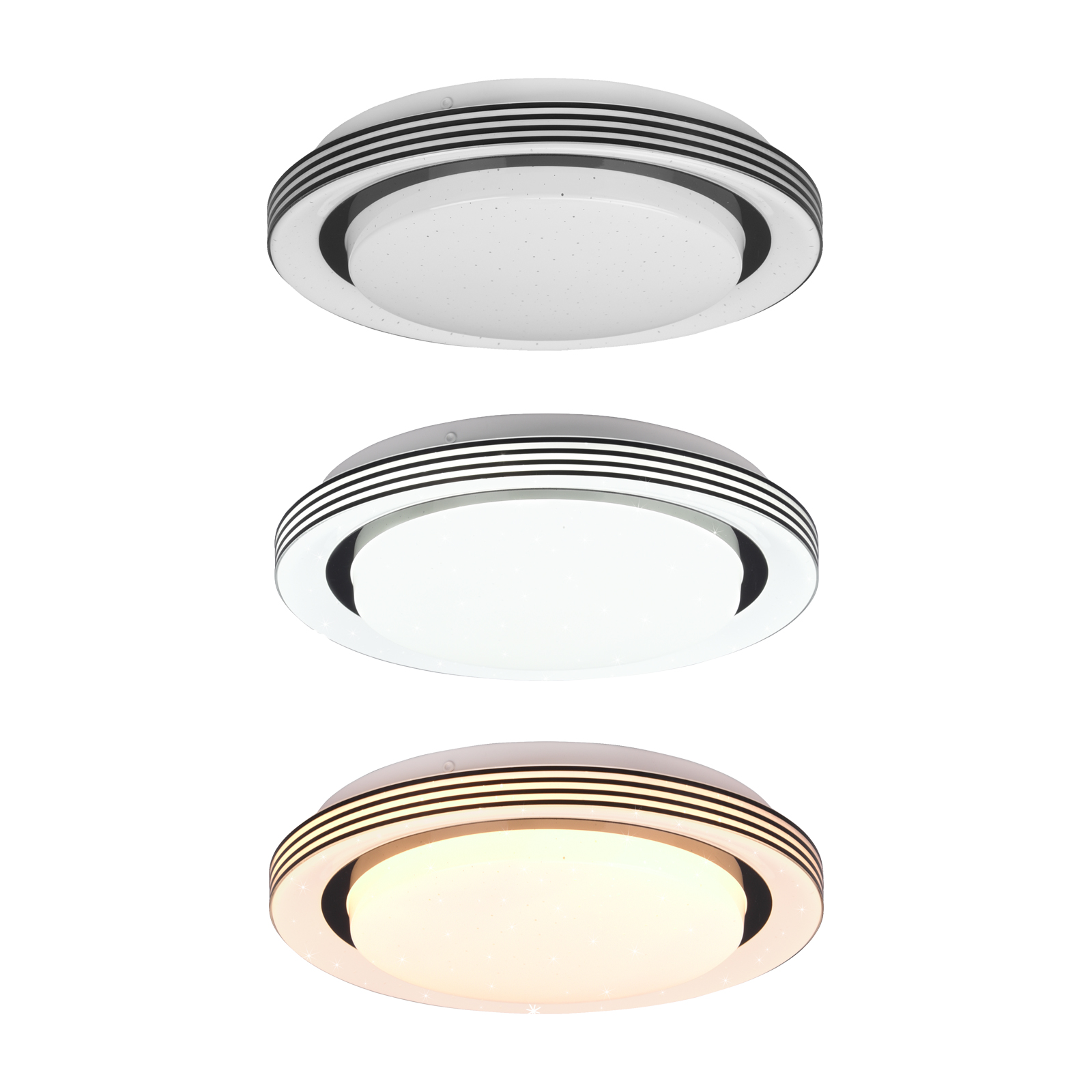 LED-Deckenleuchte - silber - Ø 27 cm