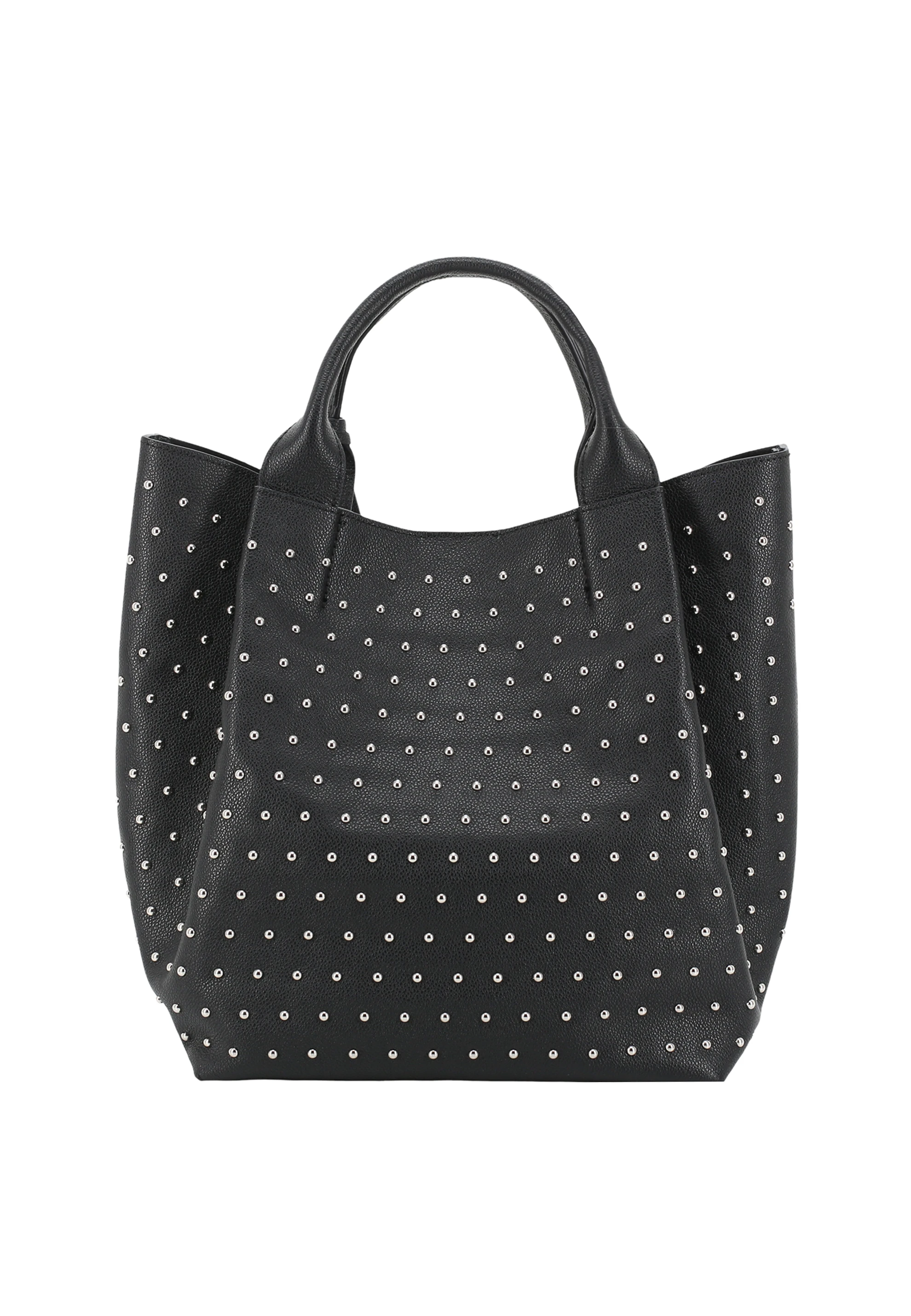 Shopper ESSENTIAL studs medium Leather Agave Standard