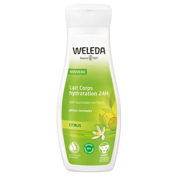 Loção Corporal Hidratante Orgânica Weleda Citrus 24 Horas 200ml