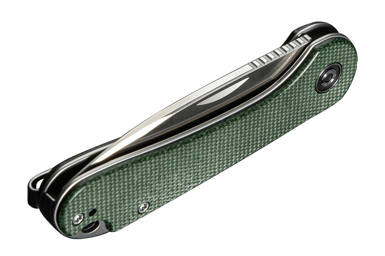 Civivi Elementum Slip Joint C18062AJ-2 Satin, Green Micarta, slipjoint zakmes