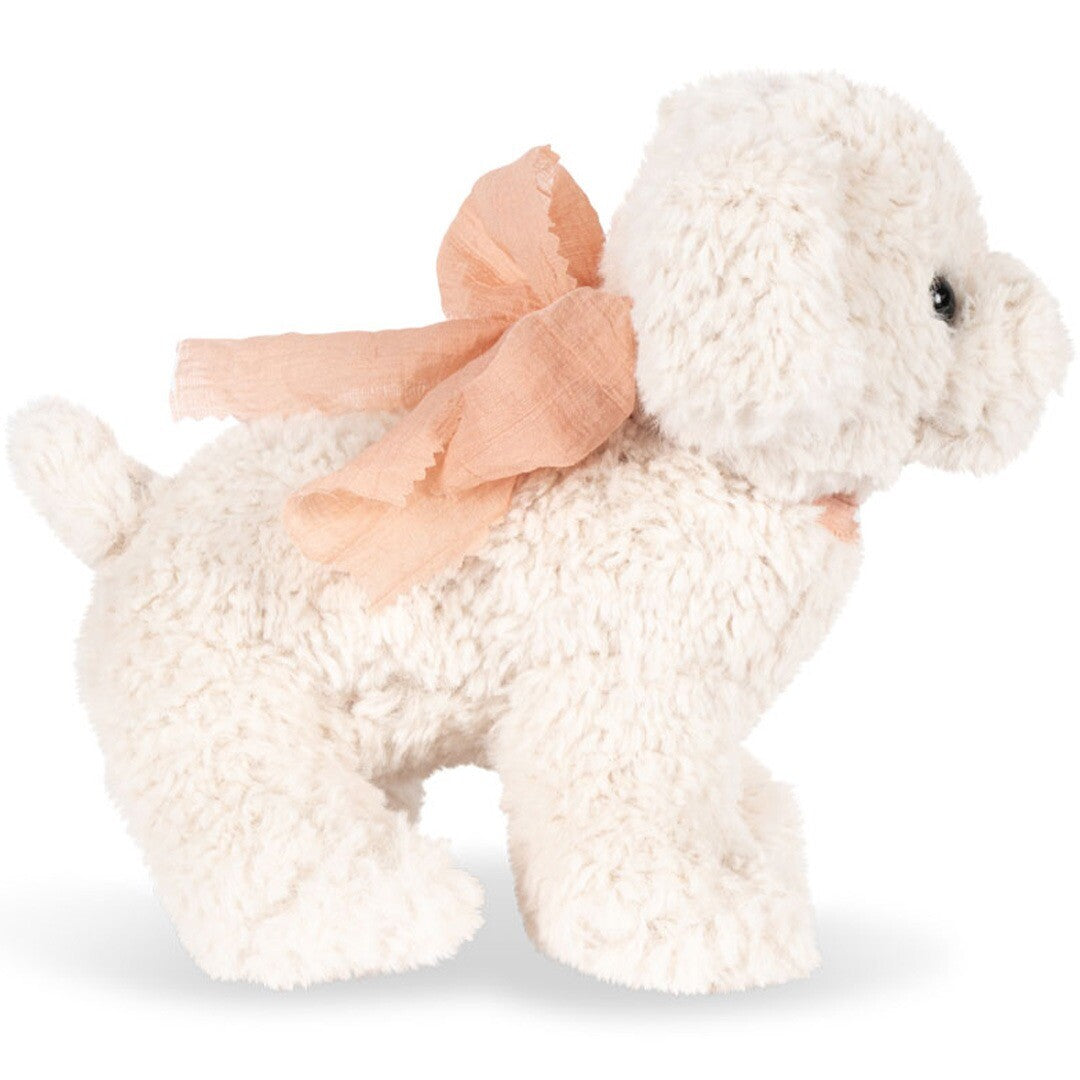 Konges sløjd knuffelpuppy met mand - madeleine - 28 cm