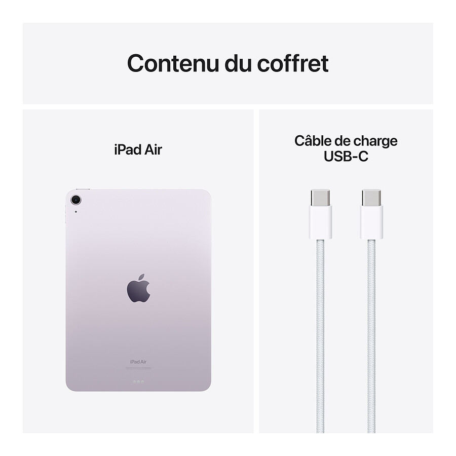 Apple iPad Air M2 2024 11 pouces Wi-Fi - 1 To - Mauve