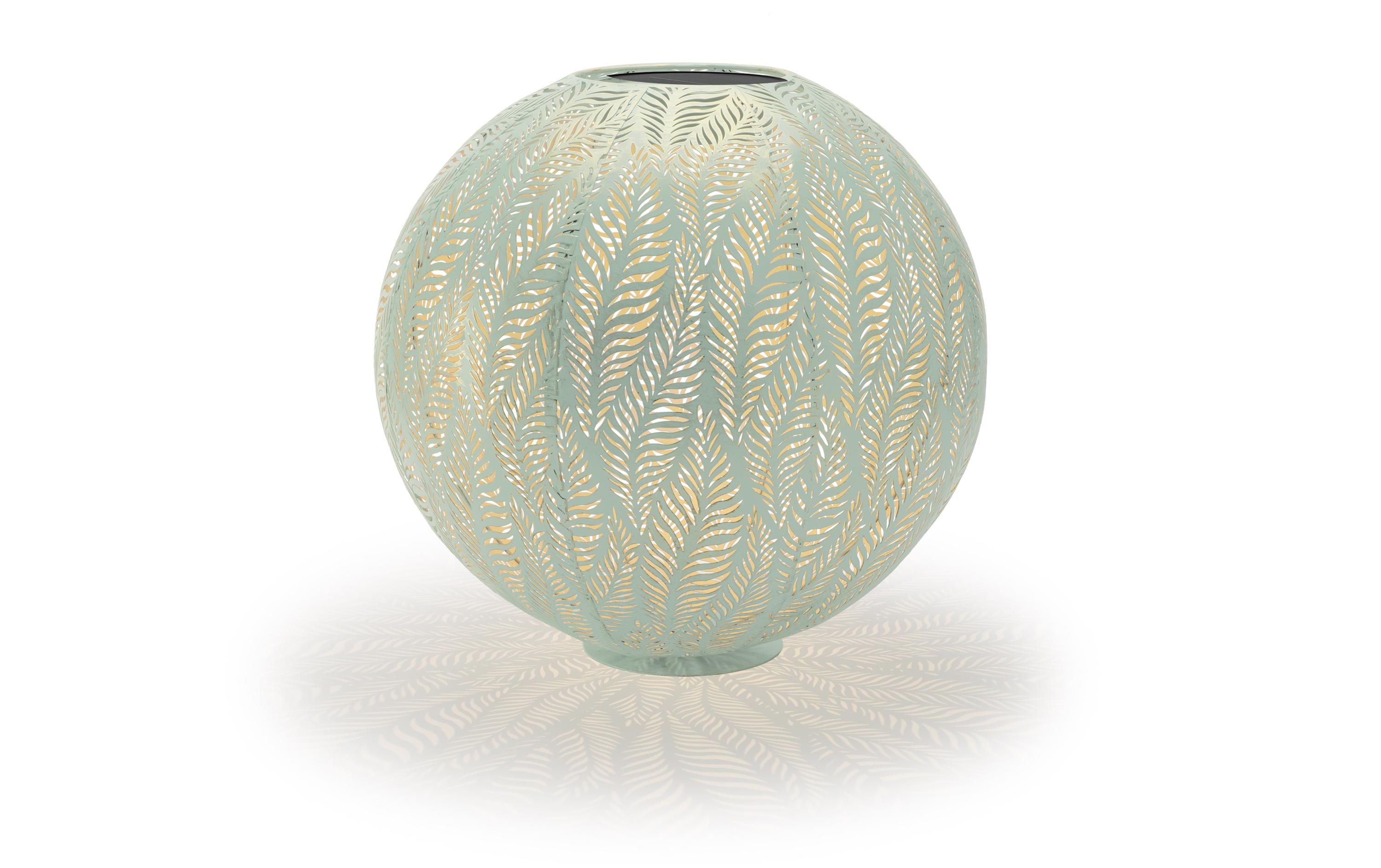 Windlicht Solar Antic Ball Lara, Ø 40 cm, MintSolarleuchte zum Aufstellen