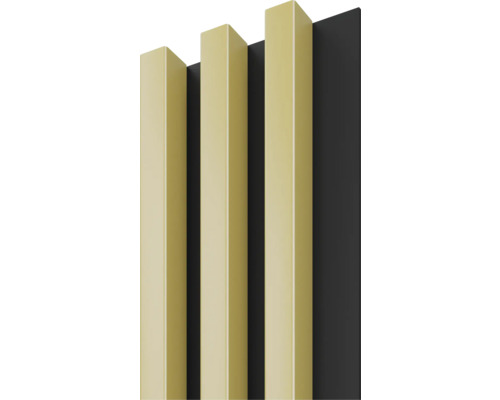Decoratief paneel Linea Slim 3 goud zwart 30x150x2650 mm