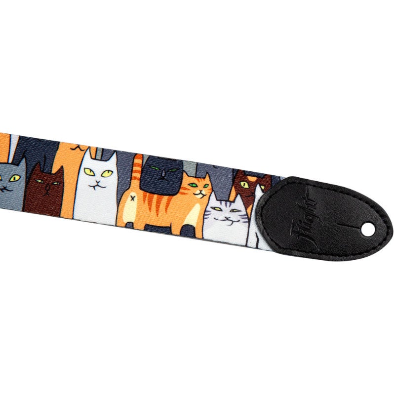 Flight S35 Polyester Ukelele Strap Cats draagband voor ukelele