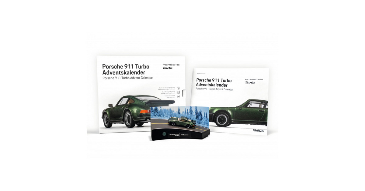 FranzisPorsche 911 Turbo Adventskalender Modelvoertuig  (Schaal 1:43)