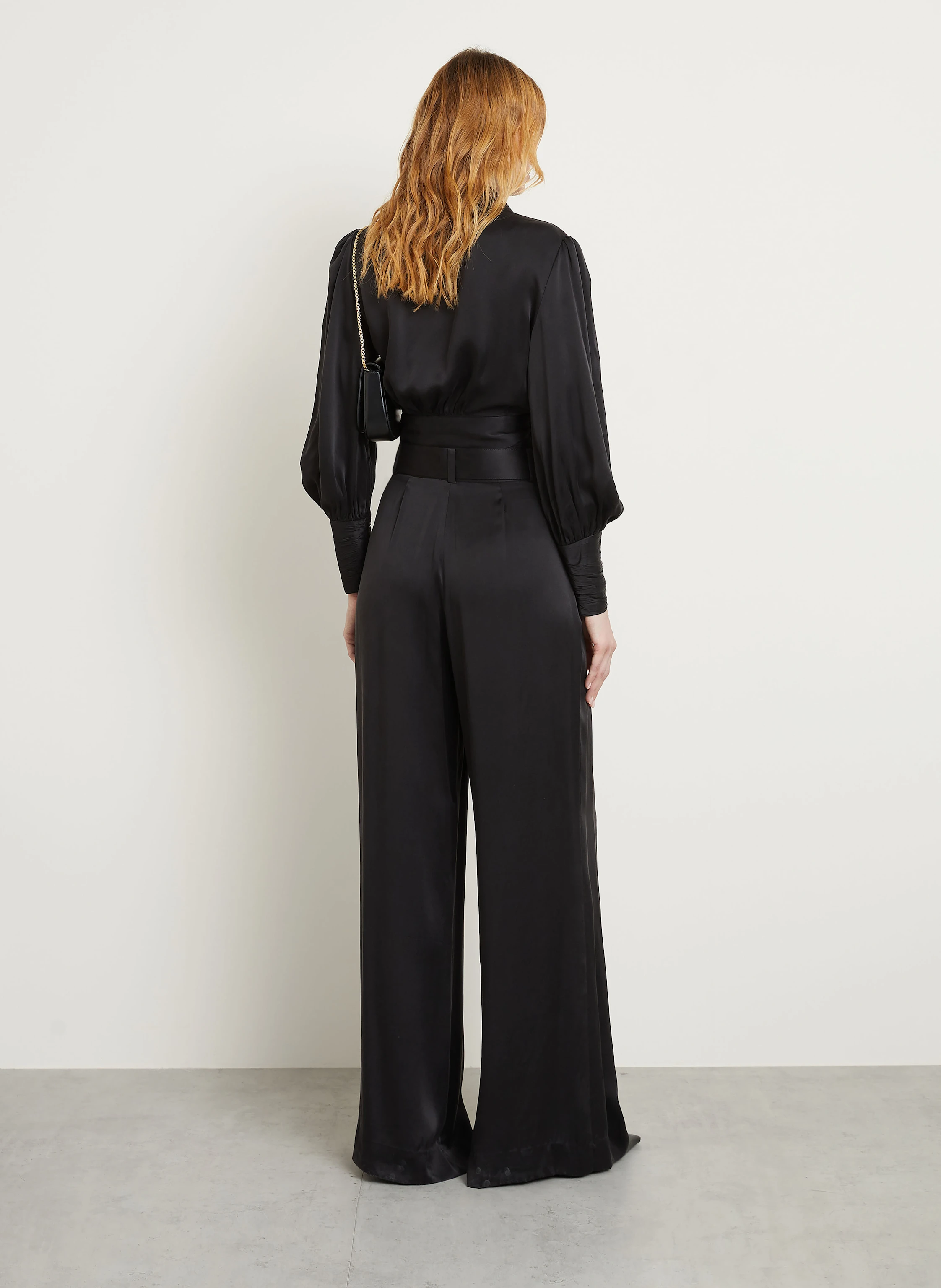 ZIMMERMANN Satin-Marlenehose aus Seide