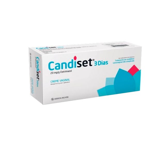Candiset 3 Dias 20mg/g Bisnaga Creme Vaginal 20g