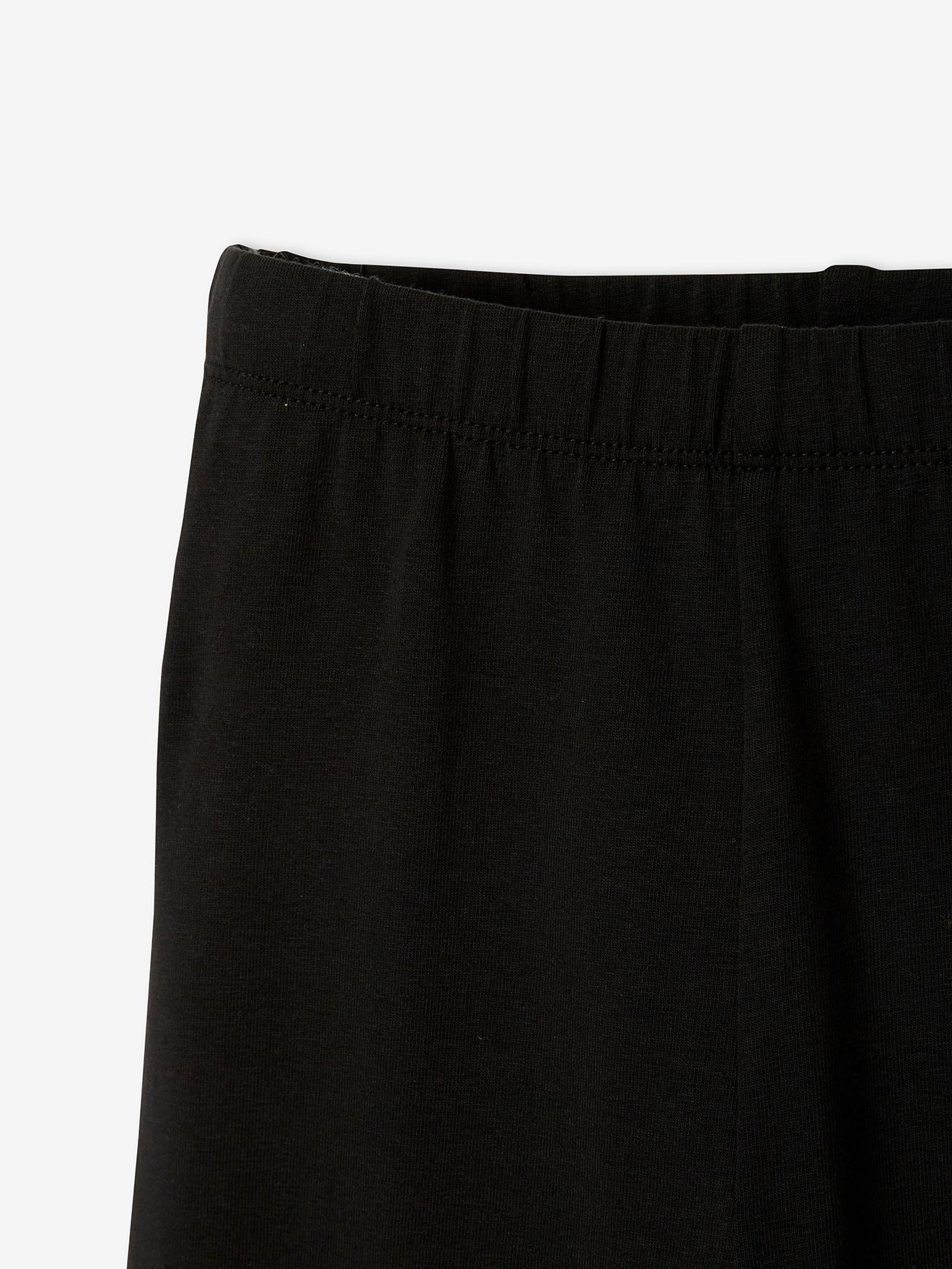 Leggings infantis, comprimento até o meio da panturrilha, laranja claro, lisas