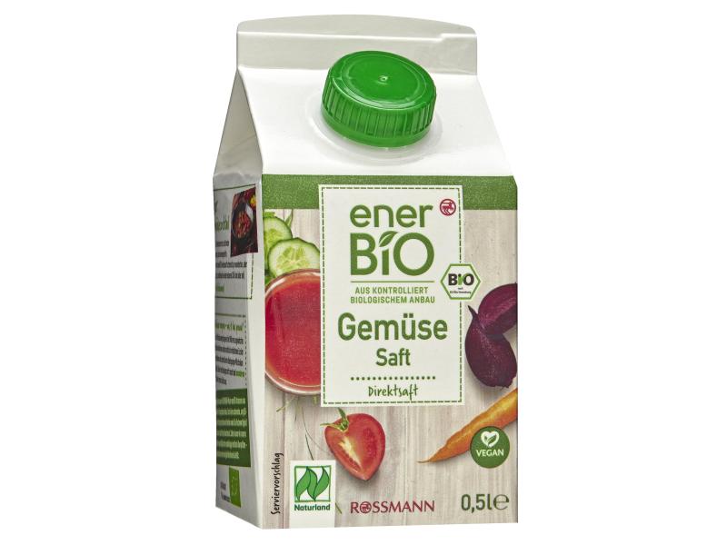 enerBIO Bio Gemüsesaft 6 x 0.5 l Gesunder und aromatischer Gemüsedrink