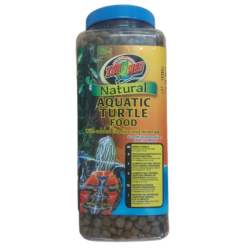 Nourriture pour tortues aquatiques zm52 formule de croissance de 369g