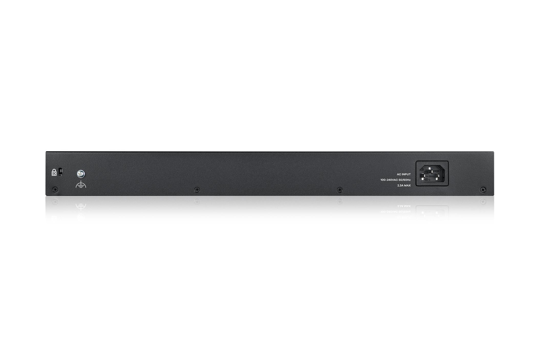 PoE+ Switch GS1900-24HP V2 26 Port<br>Web-managed Switch mit 24 PoE-fähigen Gigabit-Ports