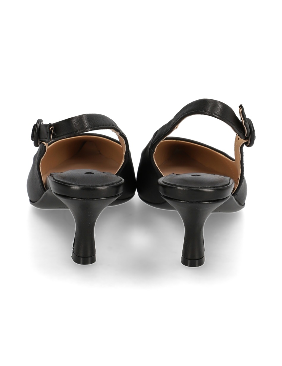 Glattleder Slingpumps