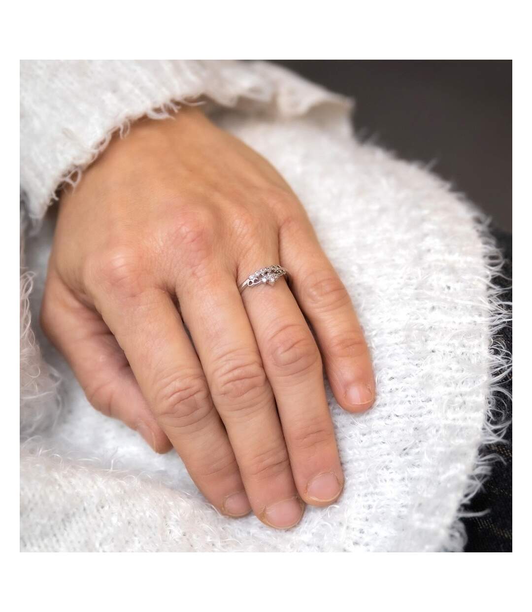 Coffret Bague Femme Rhodium REINA