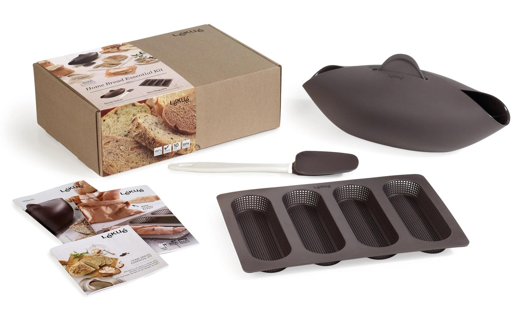 Backformen-Set Silikon, BraunBrot- und Baguetteback-Set