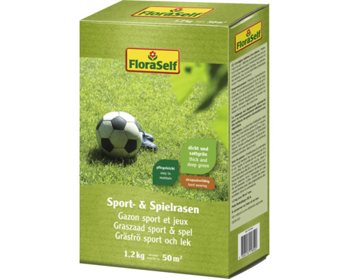 Sportgras & speelgras FloraSelf gazonzaad 1,2 kg voor 50 m²