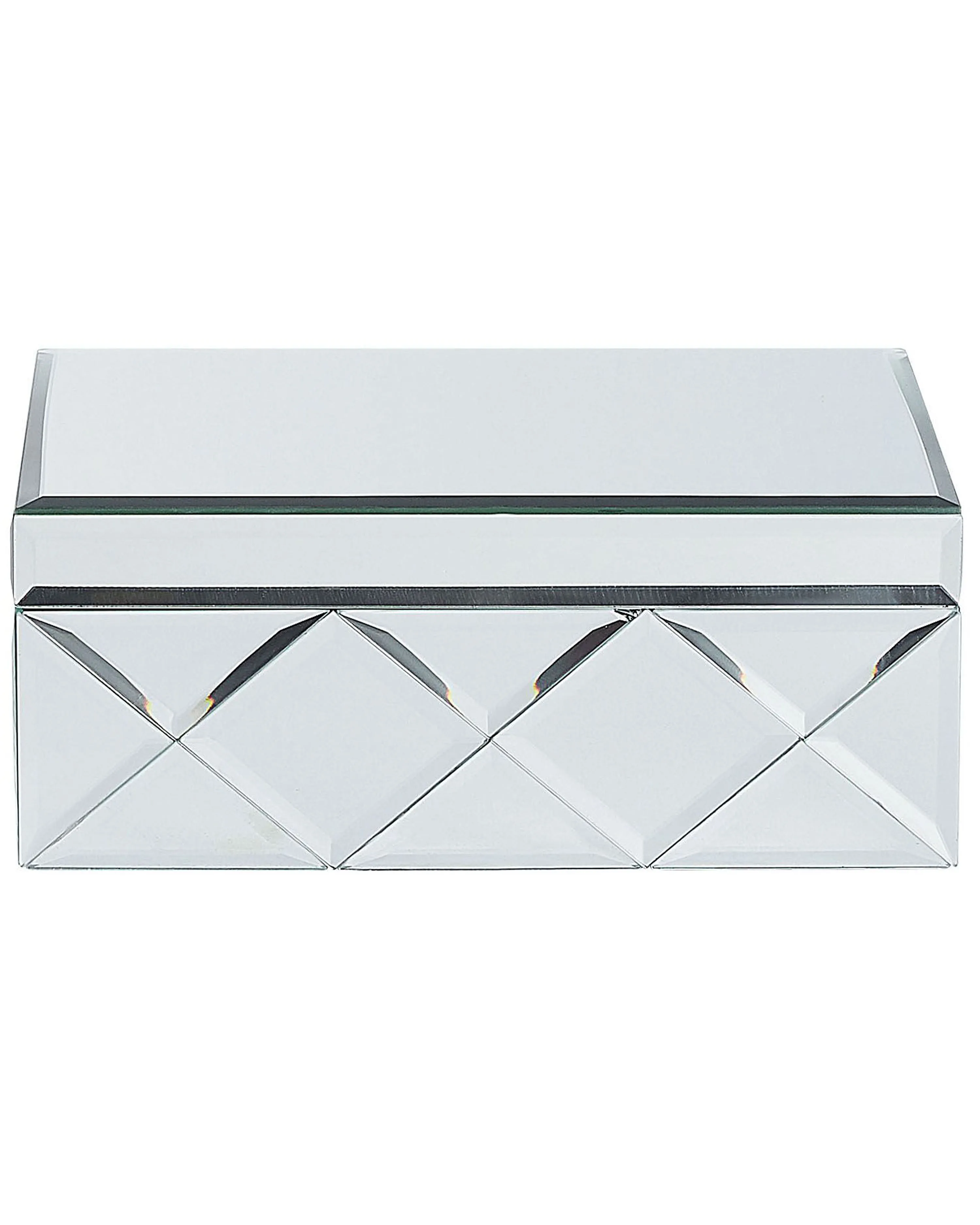 Opbergdoosje GORRON Glas Spiegelend zilver