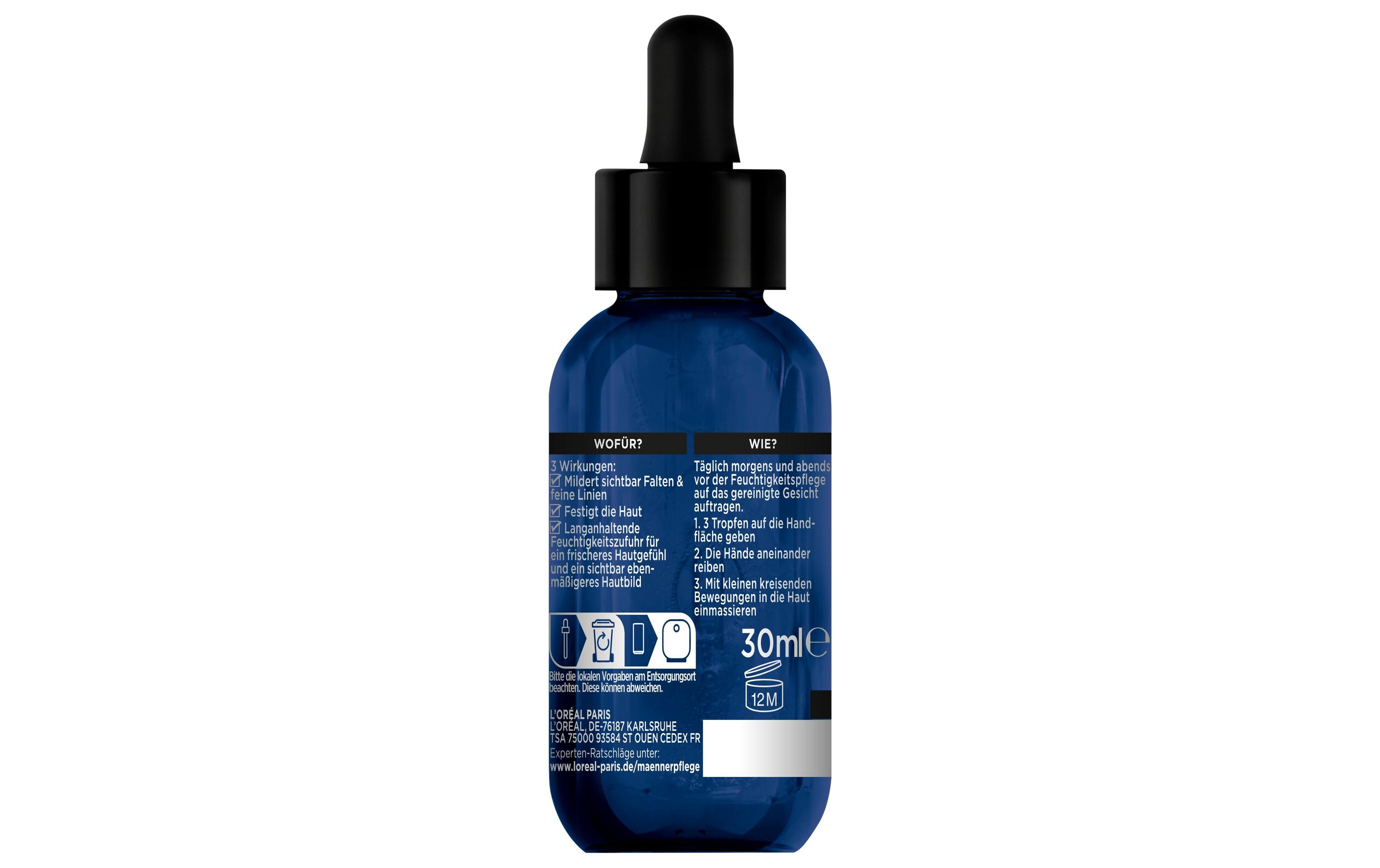 Gesichtsserum Power Age 30 mlGlättendes und straffendes Serum mit Hyaluronsäure für Männer