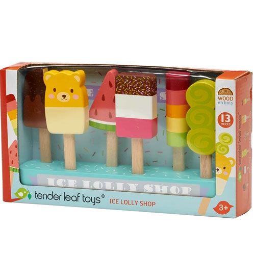 Tender leaf toys ijswinkel met 6 ijsjes