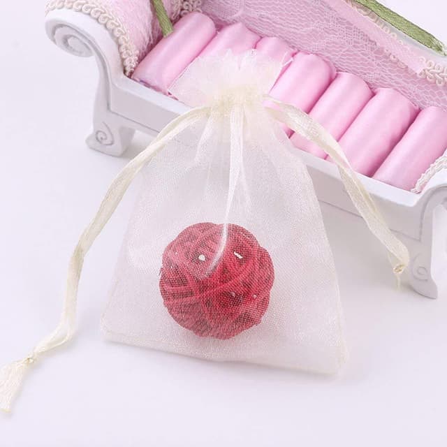 Organza poser 100-pak Creme
