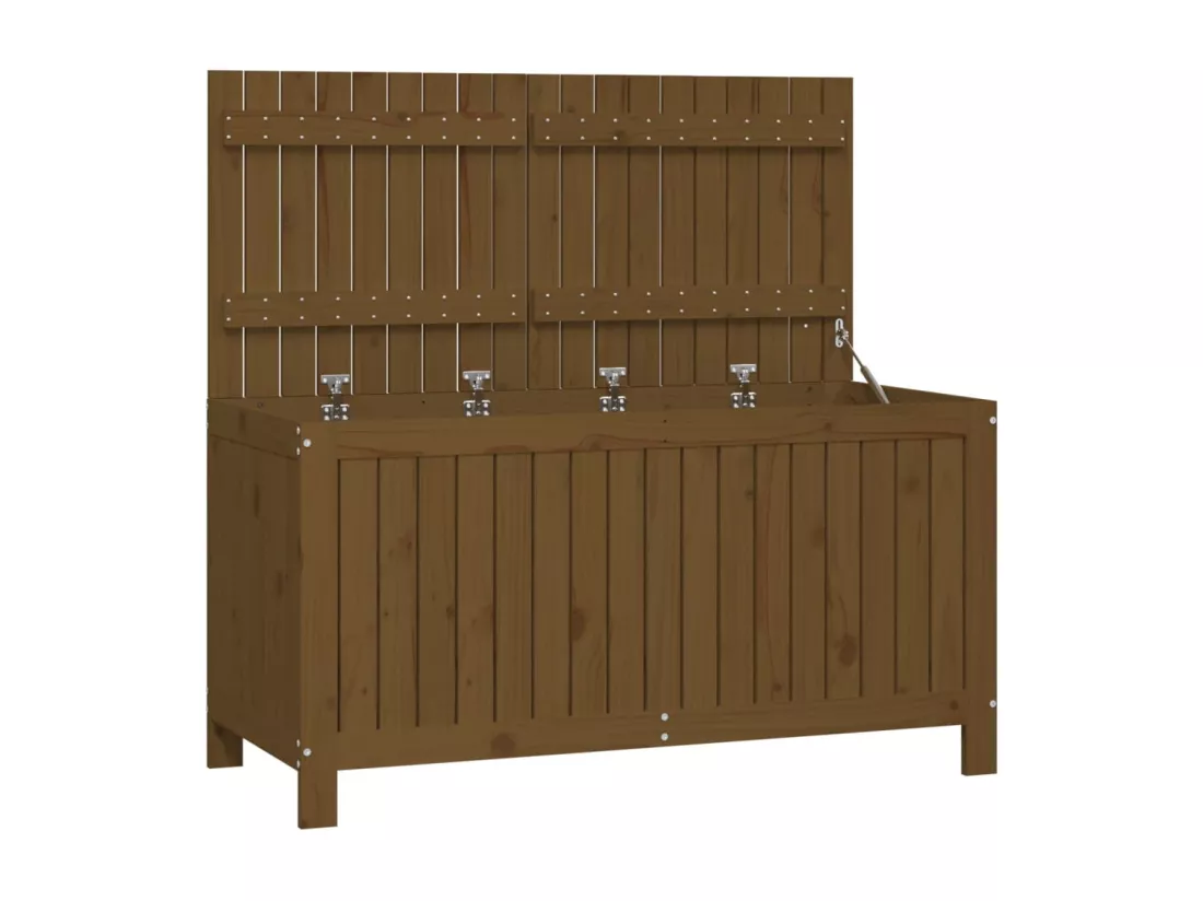 Coffre boîte meuble de bois marron 121 x 55 x 64 cm 02_0013103
