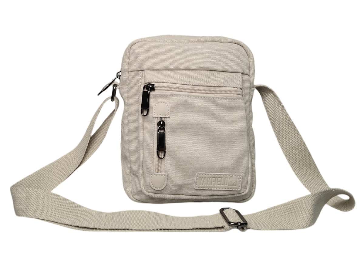 Yakfield Cook Canvas compacte schoudertas - Off-white