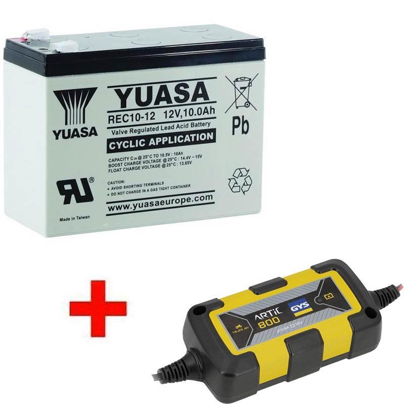 Pack Batterie Yuasa Longue Durée Sondeur + Chargeur Automatique