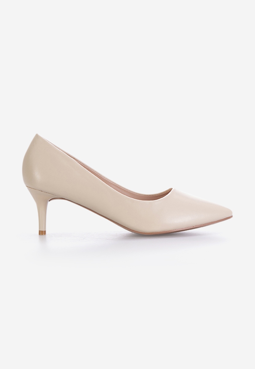 Chaussures à talon fin beige Modena