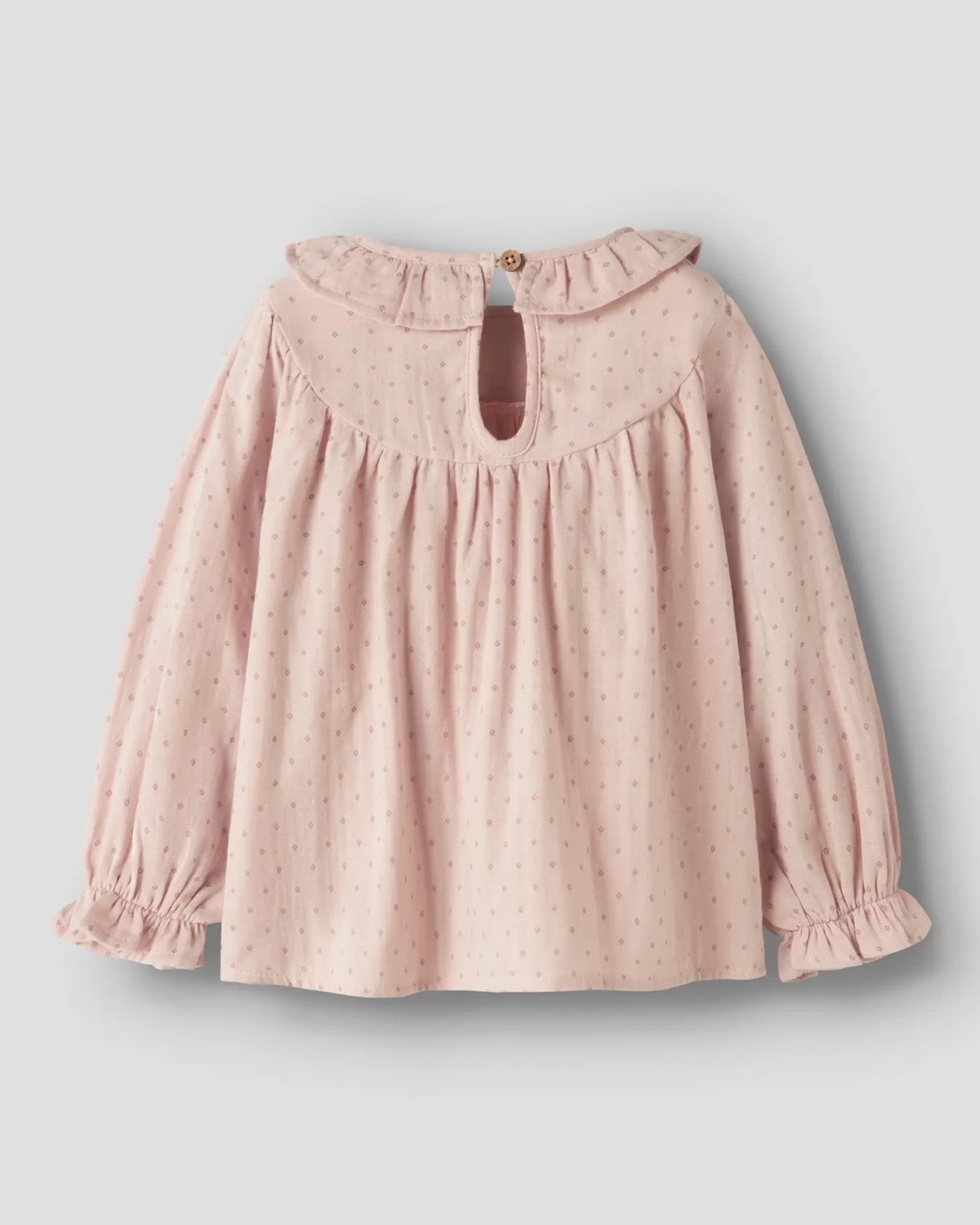 Bluse Barn M/ Volangerkrage – Øko Bomull | NMFDEMBE LS LOOSE SHIRT LIL
