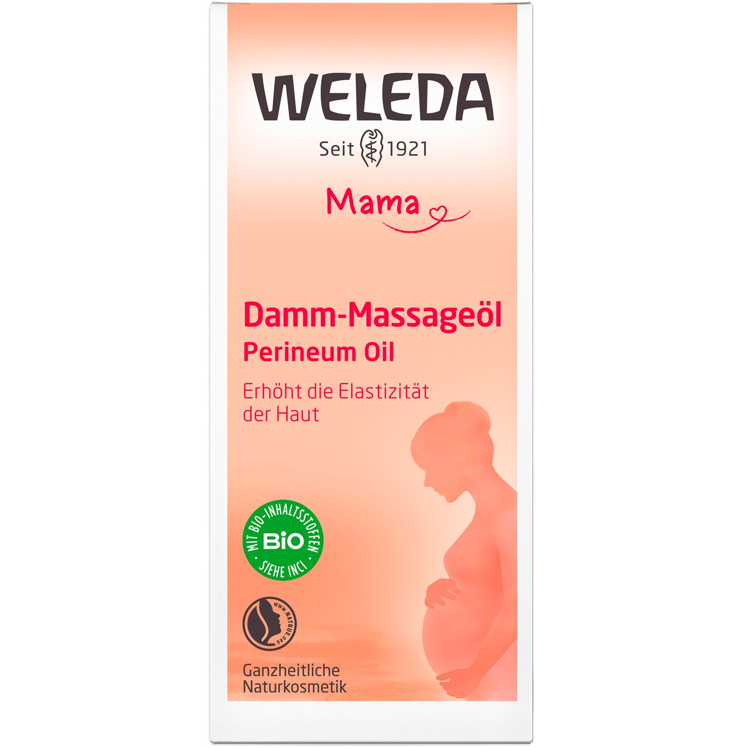 Weleda Damm-Massageöl - lockert & dehnt durch regelmäßige Massagen die Haut, für mehr Elastizität