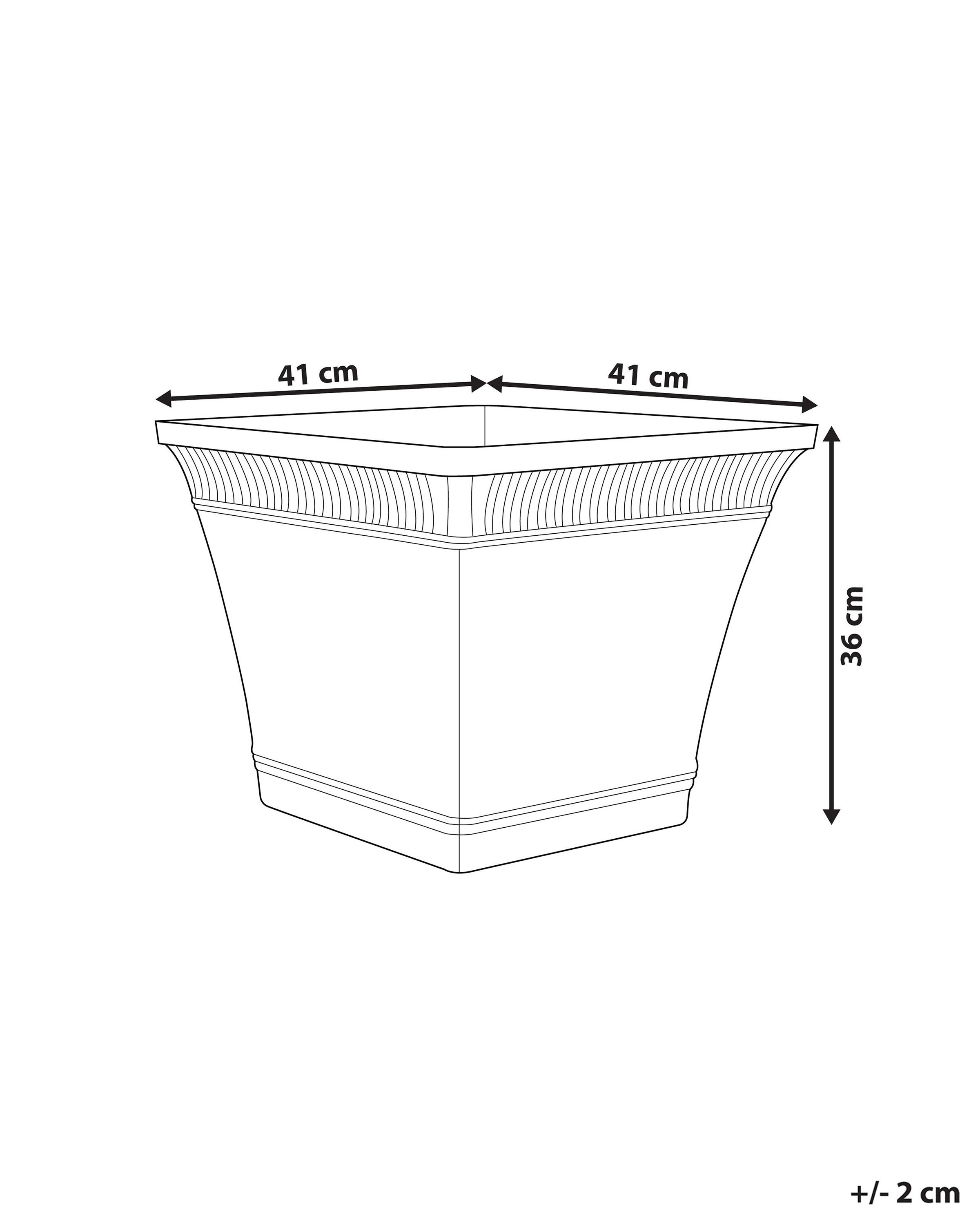 Bloempot PSATHA 41 cm Perzikroze