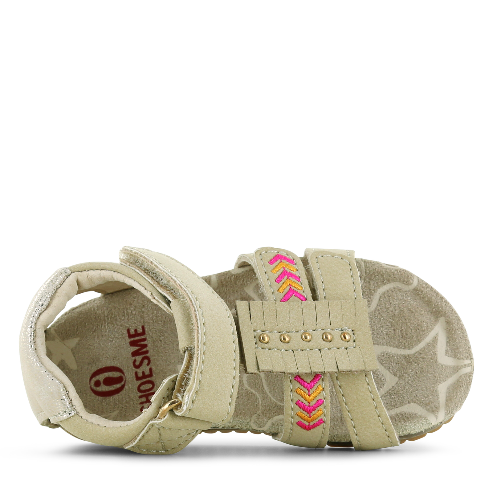 Shoesme taupe sandaaltje met details Microleer | Meisjes schoenen