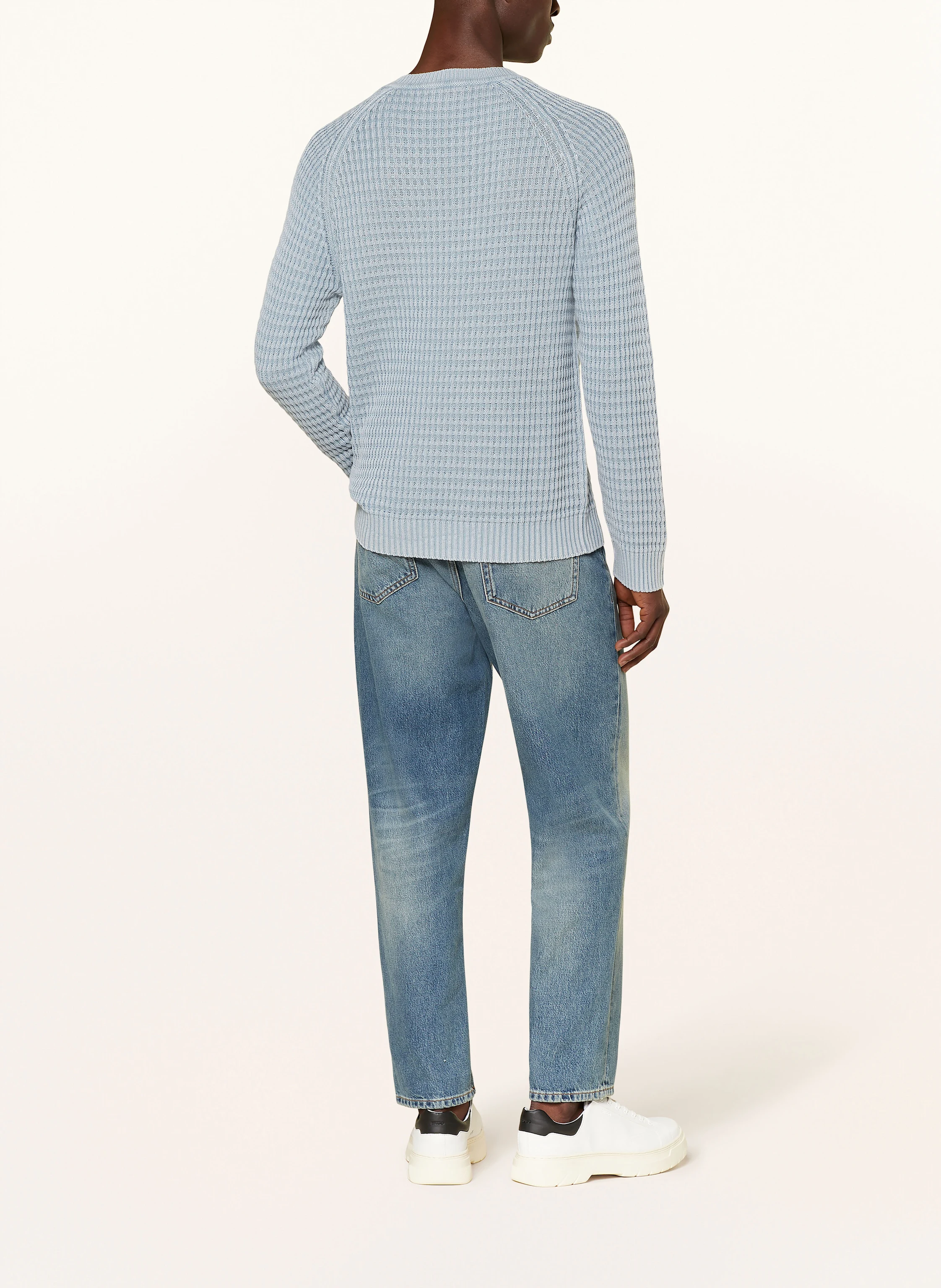 HUGO Leinenpullover SARDELLO