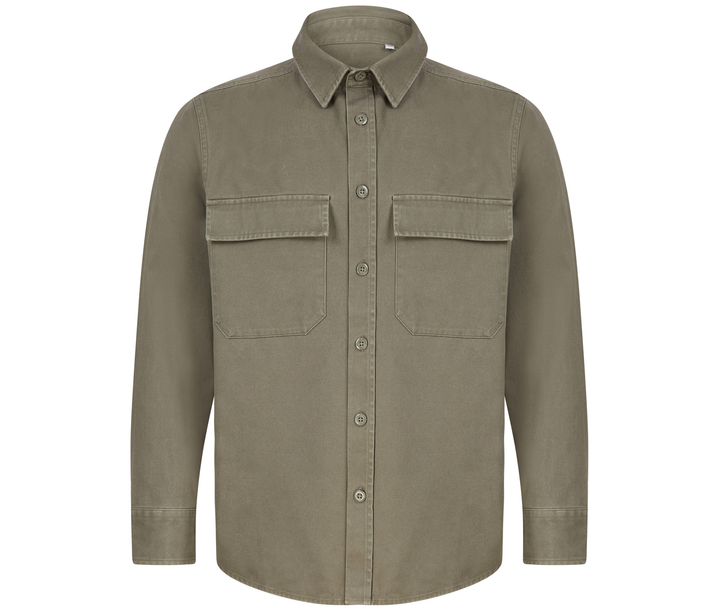 Front Row FR054 - Chemise Surchemise en Coton avec Poches à Rabat