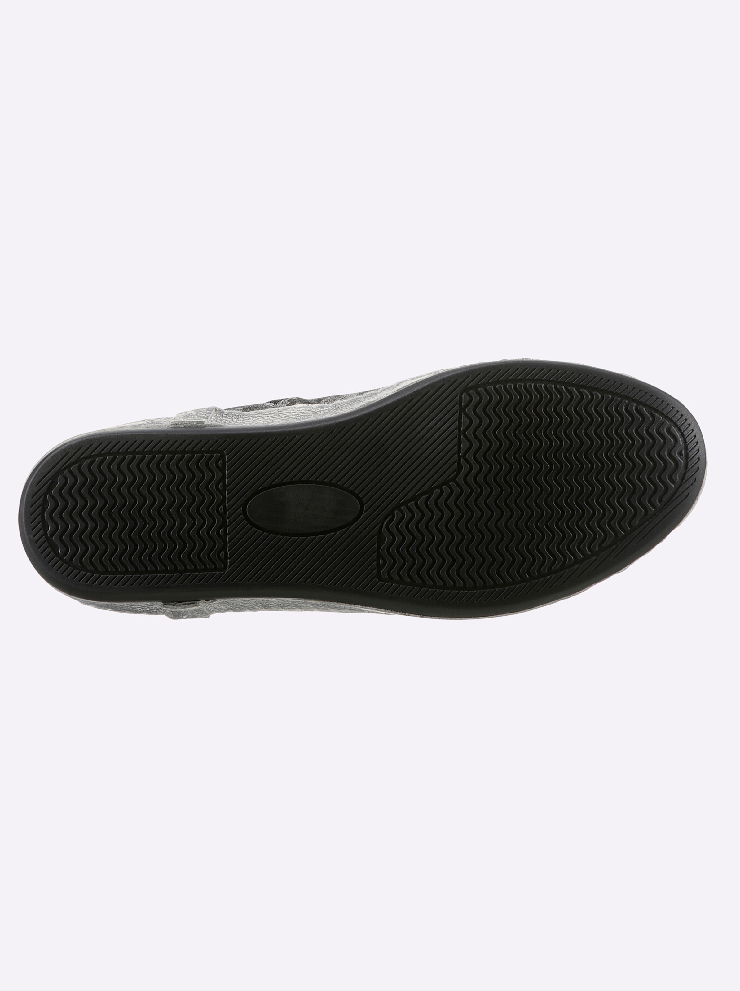 heine Sneaker in schwarz-silberfarben