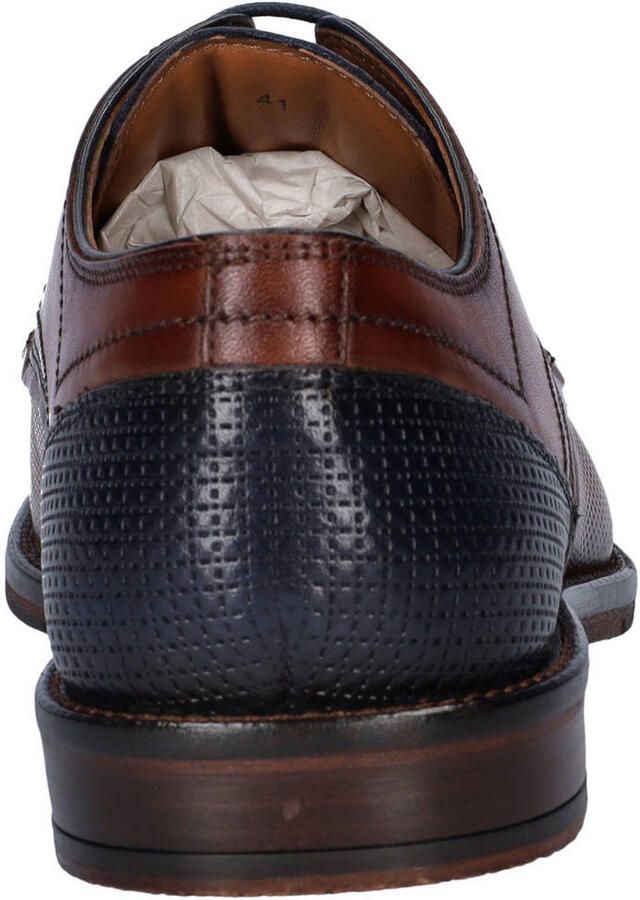 Nelson leren veterschoenen cognac