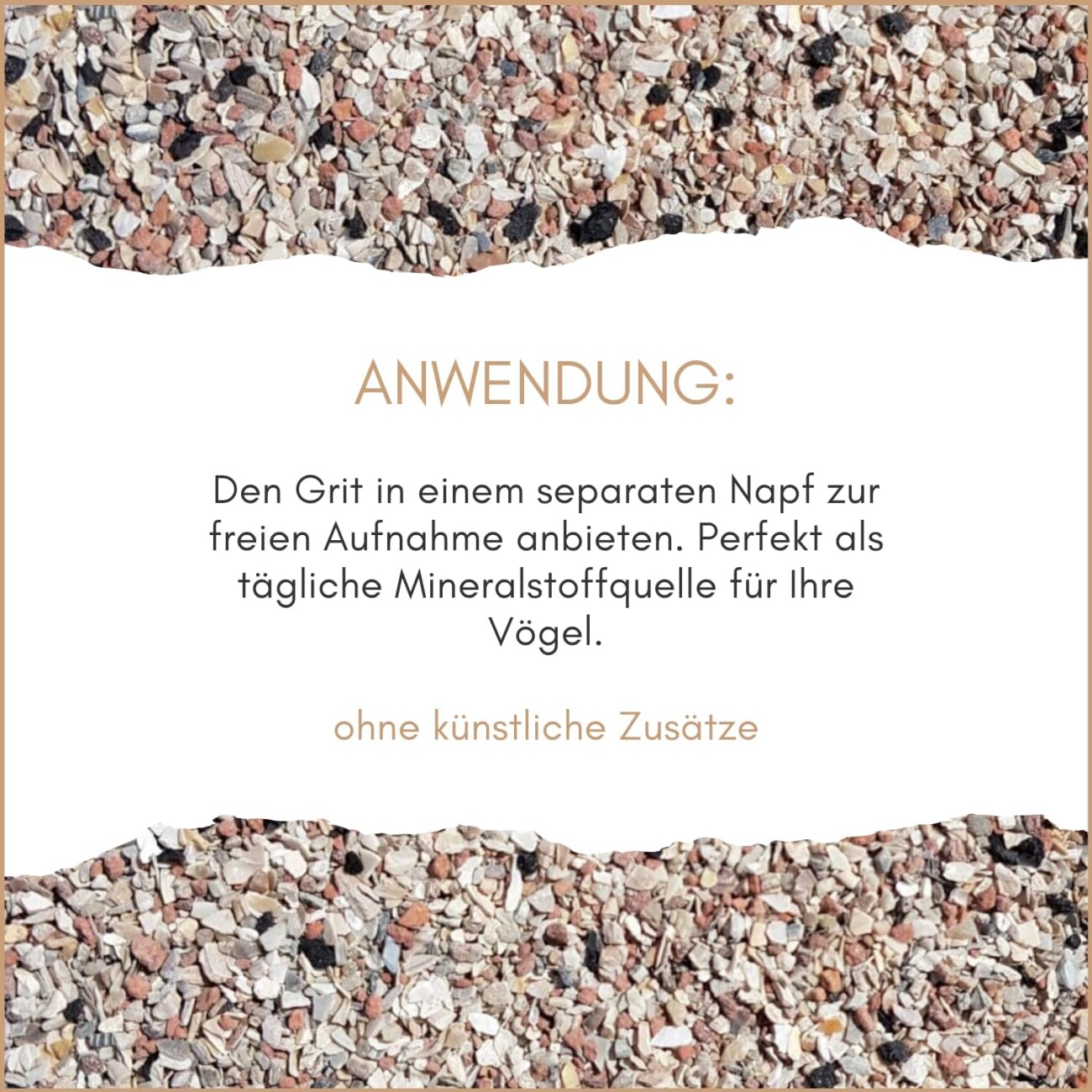 Supravit Vogelgrit – Grit für Vögel & Geflügel – Mineralgrit mit Calcium für Wellensittiche, Papageien, Nymphensittiche, Tauben & Hühner – Verdauungshilfe & Ergänzungsfutter 2,5 kg