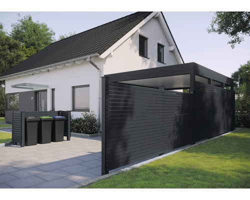 Enkel profiel Osmo Alu-Gevelbekleding Rhombus 6,8 x 200 x 1,9 cm antraciet