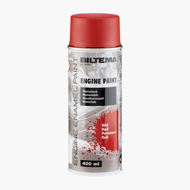 Motorlakk, rød, 400 ml