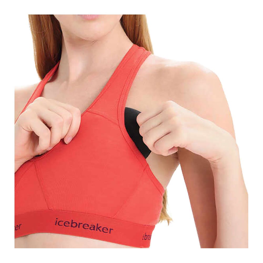Icebreaker SPRITE RACERBACK - Brassière Femme vibrant earth
