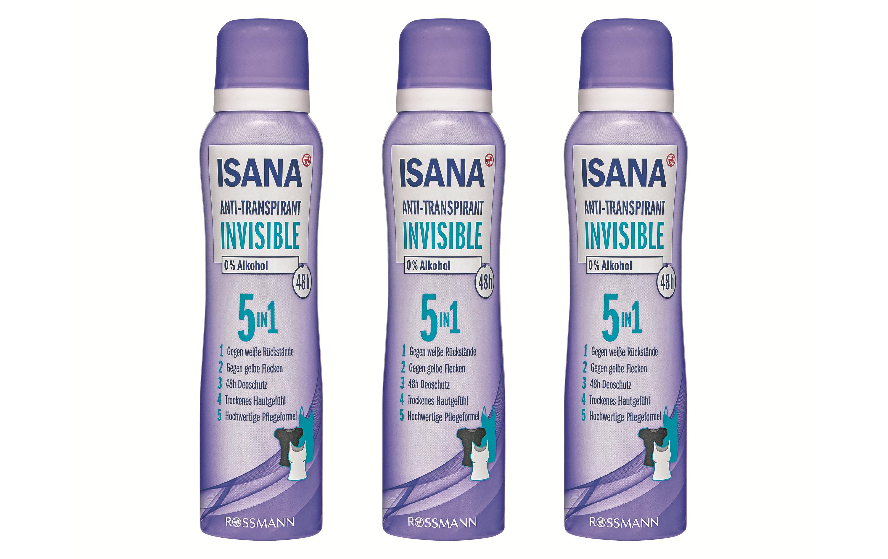 Deo Spray Invisible 5-in-1 3 x 150 mlPflegendes Deo für 48 Stunden Schutz