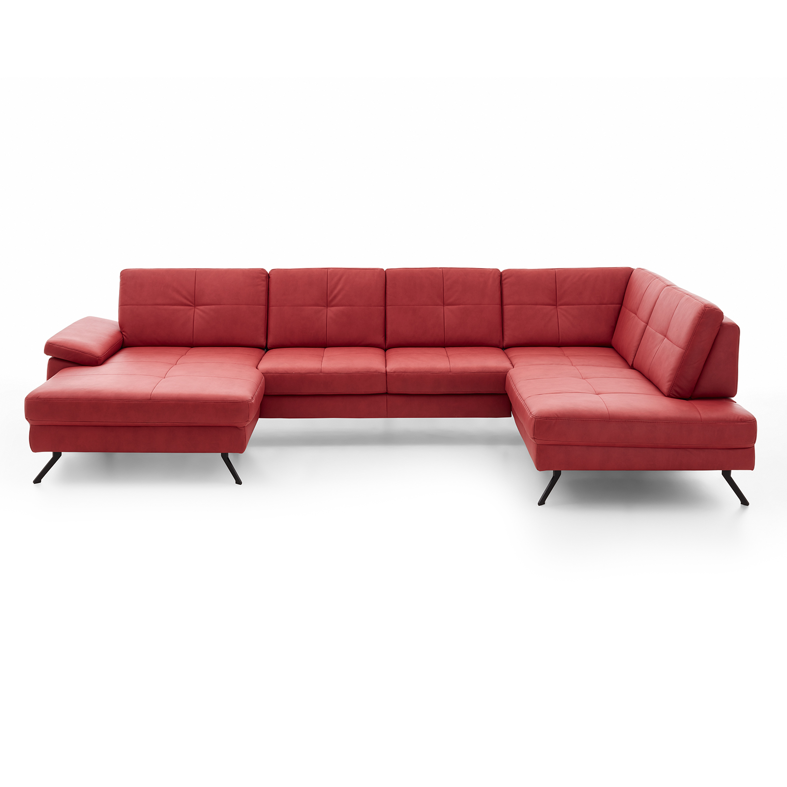 polsterpower Wohnlandschaft - red - Basismodell - Canapé links