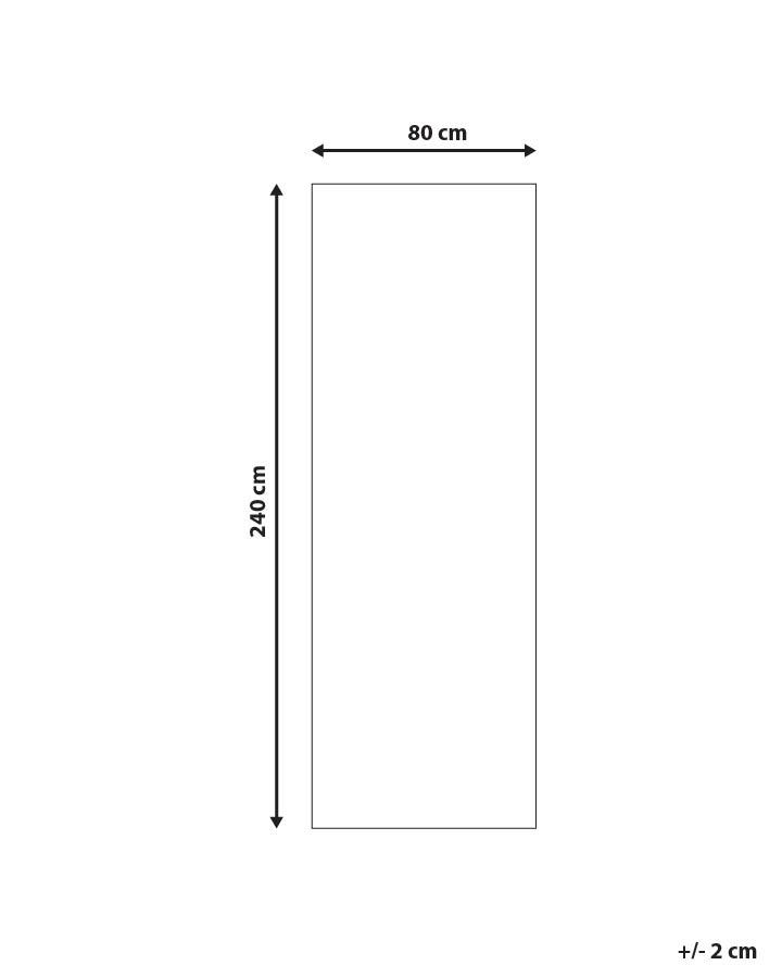 Vloerkleed SAIKHEDA Wit 80 x 240 cm