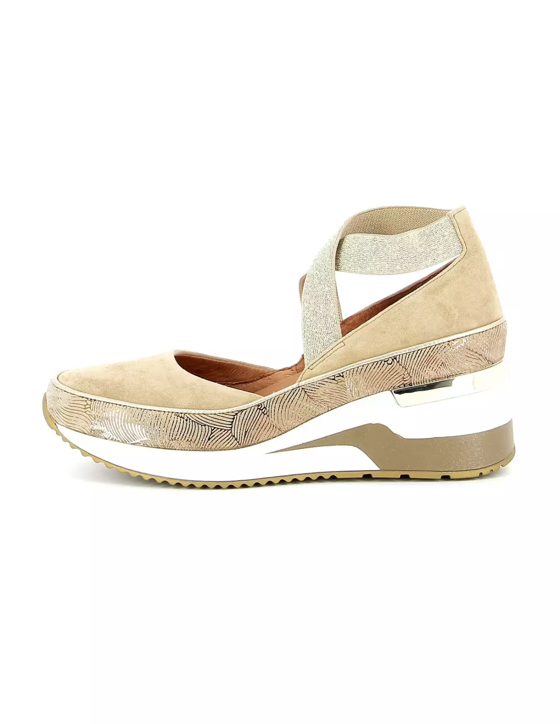 MAM ZELLE VOLOU - Ballerines & babies Cremevelourssable