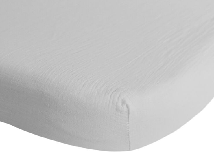 Mushie Mushie kuvertlagen til babyseng - White White
