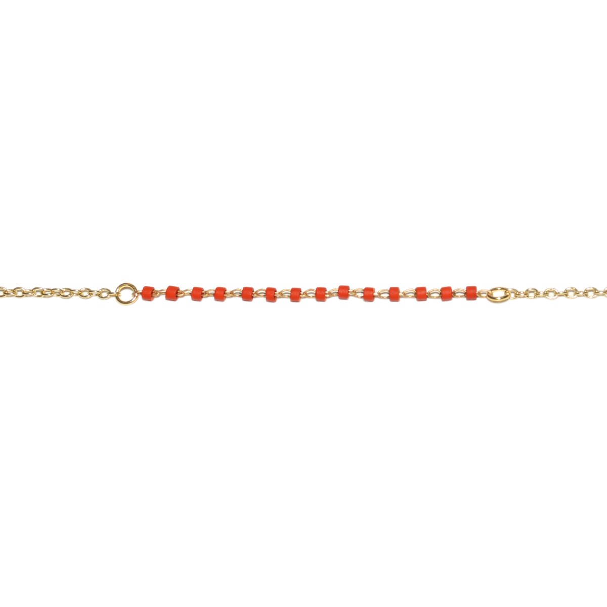Bracelet chaîne miyuki-Doré à l'or fin