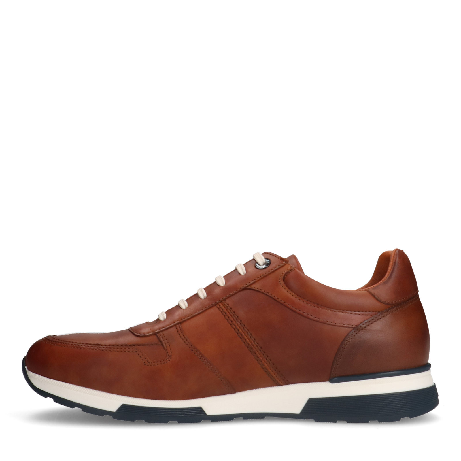 Cognac leren sneakers